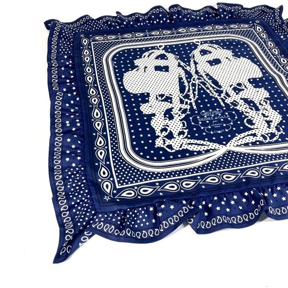 HERMES Carre70 Frill BRIDES DE GALA A POIS Dot polka dots Scarf Unused - Picture 5 of 16